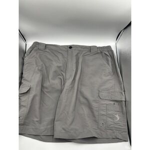 Reel Legends Mens Gray‎ Cargo Shorts Size 2XL 7" Inseam